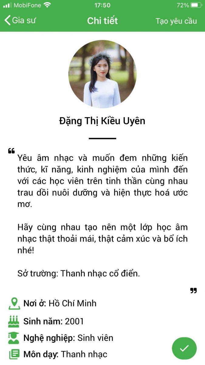 giao vien thanh nhac