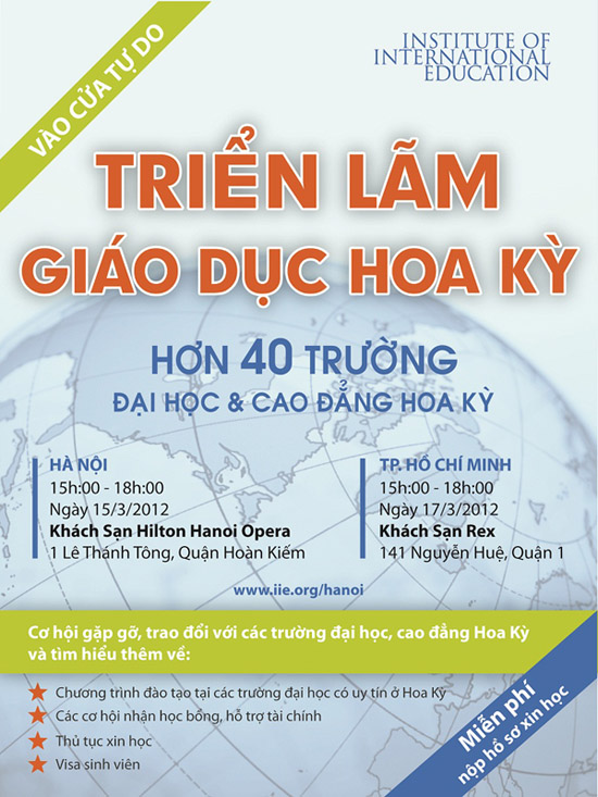 Triển lãm Giáo dục ĐH Hoa Kỳ 2012 – “Giấc mơ Mỹ” rất gần bạn