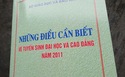 Hôm nay, phát hành cuốn “Những điều cần biết về tuyển sinh 2012”