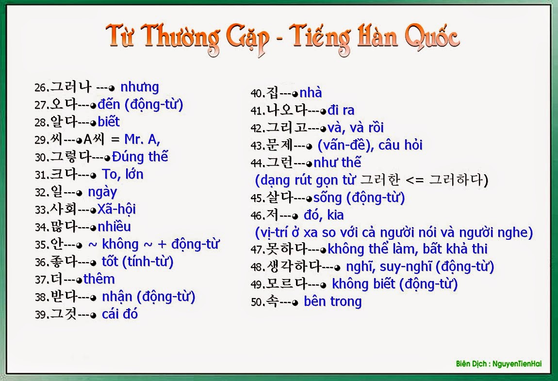 Nhận tìm gia sư tiếng Hàn Cần Thơ 